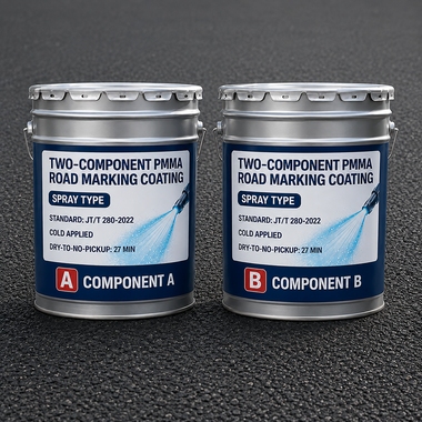 Two-Component PMMA Spray Road Marking Coating