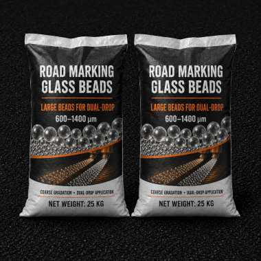 Large Drop-on Glass Beads for Dual-Drop Road Markings